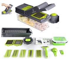 Mandoline de Cuisine Multifonctions avec Accessoires Interchangeables