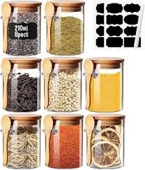 Étiquettes Hermétique Cuillère 8 220ml - Parfait pour vos bocaux à épices