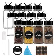 Organisez vos épices avec style : Couvercle Entonnoir et Étiquettes Marqueur