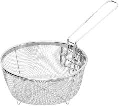 Panier Rond Sunnyushine pour Friteuse - Idéal pour des frites croustillantes