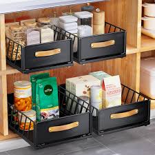 Organisateur Coulissant pour Garde-Manger : Rangement de Cuisine Pratique