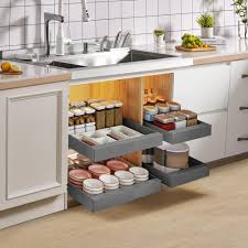 Étagère Coulissante Extensible 32 52x42x7cm pour un Rangement Optimal