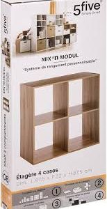 Étagère Naturel 5five : Élégance et Fonctionnalité pour Votre Cuisine