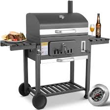 Barbecue Couvercle Roulettes Inoxydable 152x136x60cm - L'Art de Griller en Style