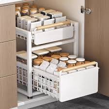 Organisateur Coulissant IMPREC pour Rangement Sous Évier de Cuisine