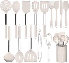 Ensemble d'Ustensiles de Cuisine Colorés et Résistants à la Chaleur