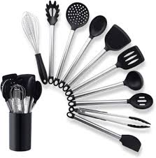 Ensemble Dustensiles Ustensile Rangement Anti Adhésive