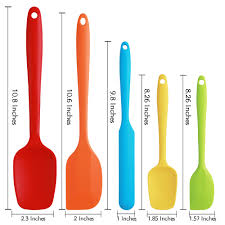 Spatule en Silicone Multicolore - Ustensile de Cuisine Résistant