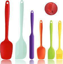 Spatule en Silicone Multicolore - Ustensile de Cuisine Résistant