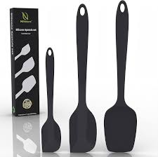 Spatule Cuisine Silicone NatureTM - Ustensiles Antiadhésifs pour Patisserie