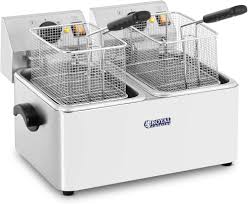 Friteuse Double Bac Électrique Royal Catering avec Thermostat G