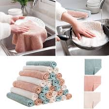 CADANIA Microfibre Serviette Nettoyage Chiffons - Lavette Cuisine Efficace