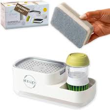 MEJIDOOS Distributeur Organisateur Nettoyage Efficace - Porte Savon Cuisine Pratique