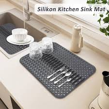 Tapis de Cuisine en Silicone Antidérapant - Protection Idéale pour Évier
