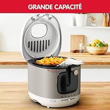 Friteuse Électrique Moulinex avec Revêtement Antiadhésif et Thermostat