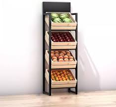 Rangement Supermarché Réglables pour Légumes en Cuisine