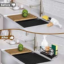 Organisateur de Cuisine en Inoxydable : Repose Éponge Pratique