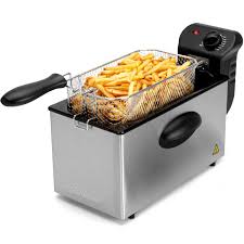 Friteuse Électrique avec Couvercle Inoxydable - Cuisine Santé