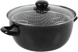 Friteuse Traditionnelle en Émail Crealys 545412 – La Cuisine Authentique