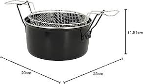 Friteuse Traditionnelle Menastyl en Émail - Délices Croustillants