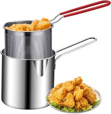 Friteuse Inoxydable avec Poignée et Accessoires - Friteuse Amazon
