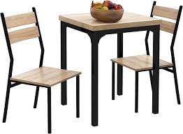 Set de Cuisine - Table Chaises Style Industriel Coloris