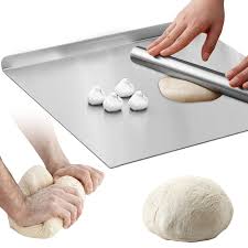 Planche Découper Inoxydable Pâtisserie Pétrissage - Idéal pour la Cuisine