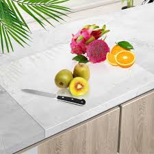 Planche à Découper Transparente avec Butée - L'Indispensable en Cuisine