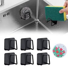 Support Éponge Auto-Adhésif pour Évier de Cuisine